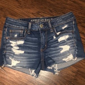 Distressed Jean Shorts